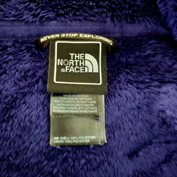 The North Face Women's Purple Osito Fleece Full Zip Jacket Sz XS - Picture 4 of 7